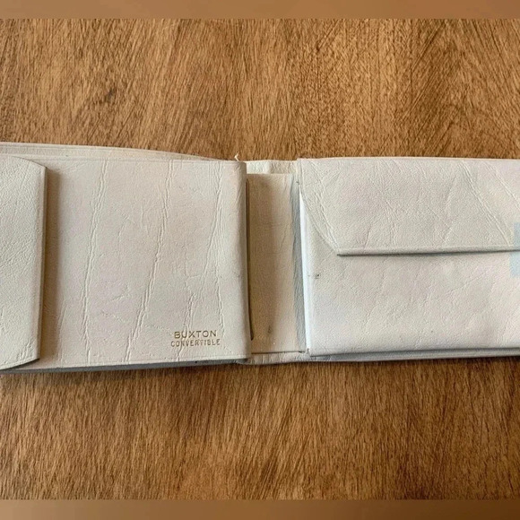 Vintage BUXTON convertible top grain cowhide leather wallet - Picture 8 of 15